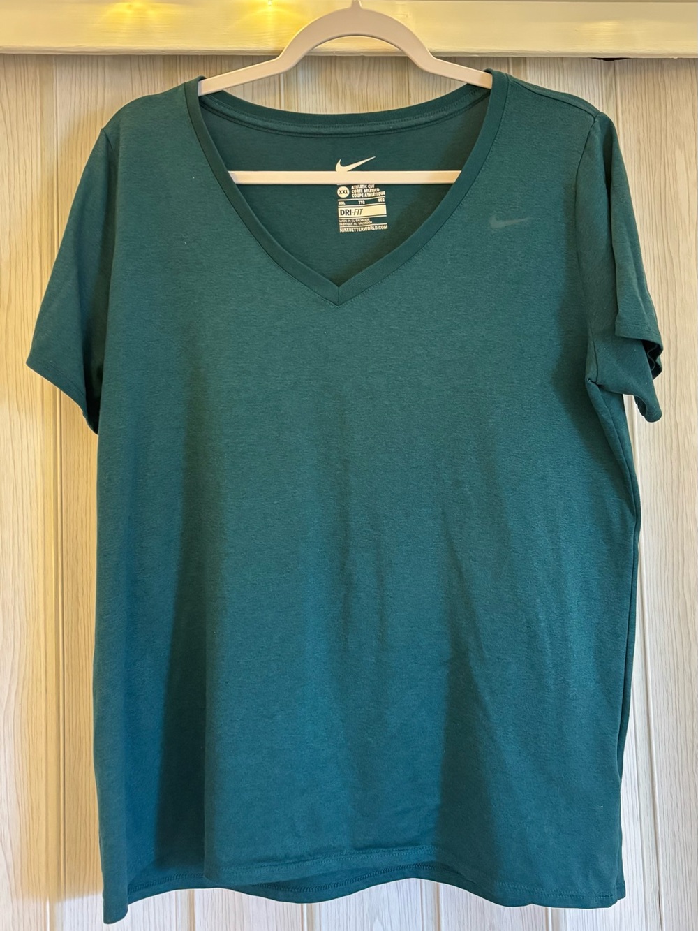 Nike Women’s V-Neck T-Shirt — Teal Green